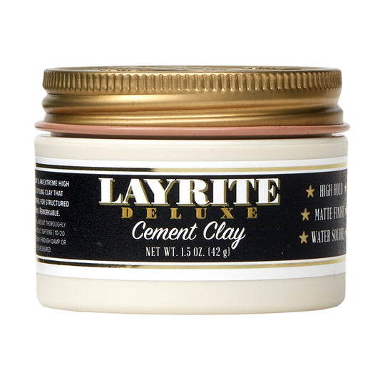 Layrite Cement Clay 1.5 oz travel-size jar