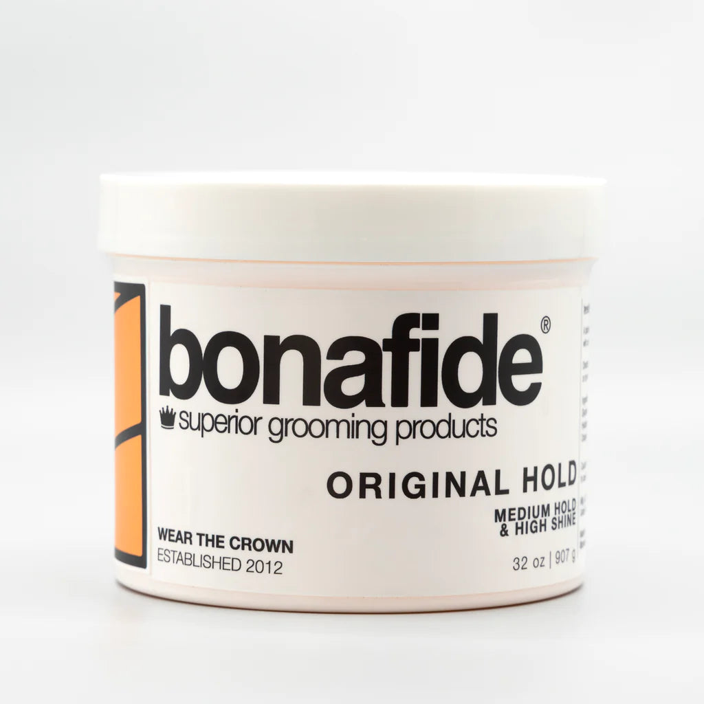 Bona Fide Original Hold is a water-based, medium hold, high shine pomade with a citrus scent.