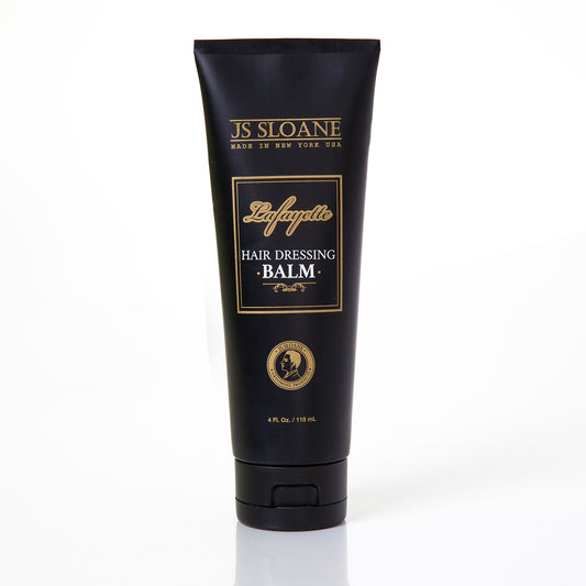 JS Sloane Lafayette Hair Balm restores thick and coarse hair giving a healthy looking shine. Creates definition and texture without weighing hair down. Also perfect for beards.
