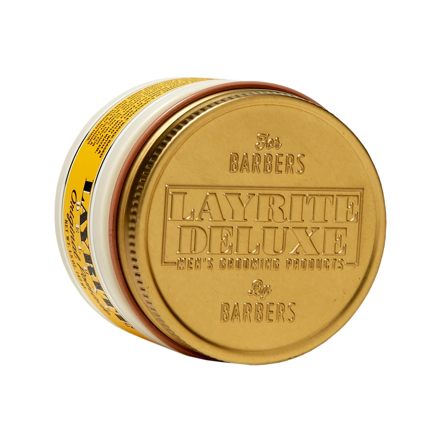 Layrite Deluxe Original Pomade 1.5 oz travel size hair pomade with metal lid