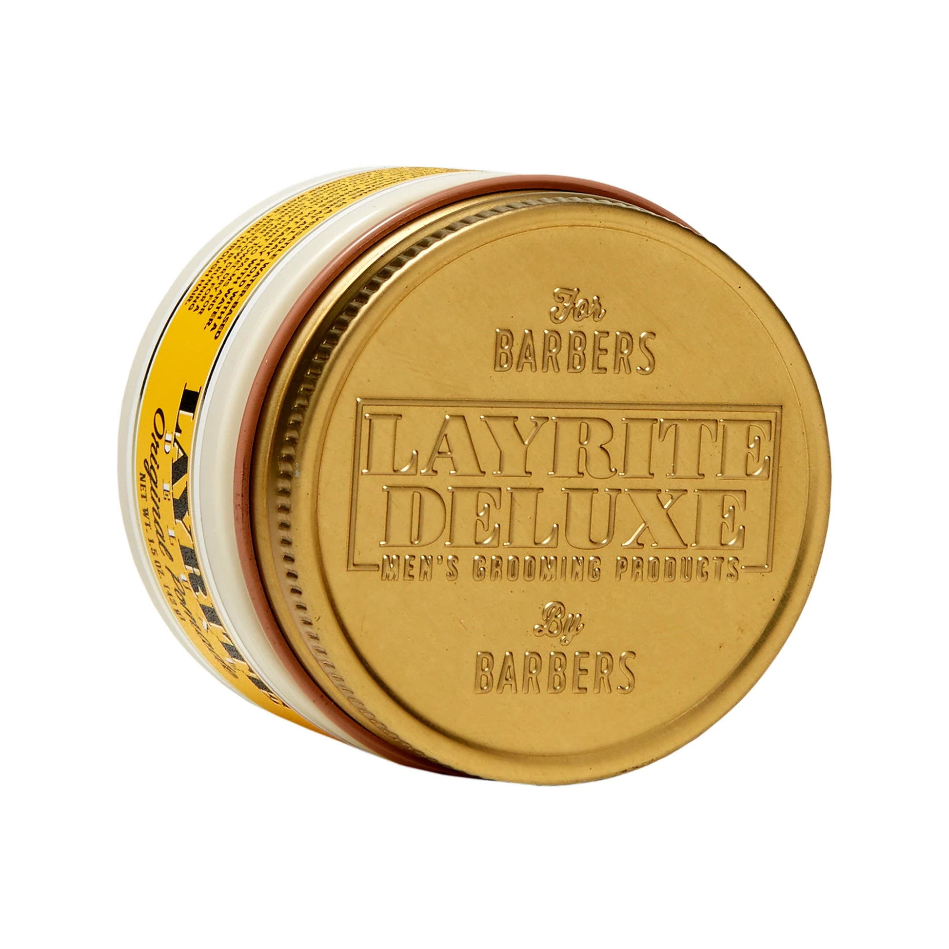 Layrite Deluxe Original Pomade 1.5 oz travel size hair pomade with metal lid