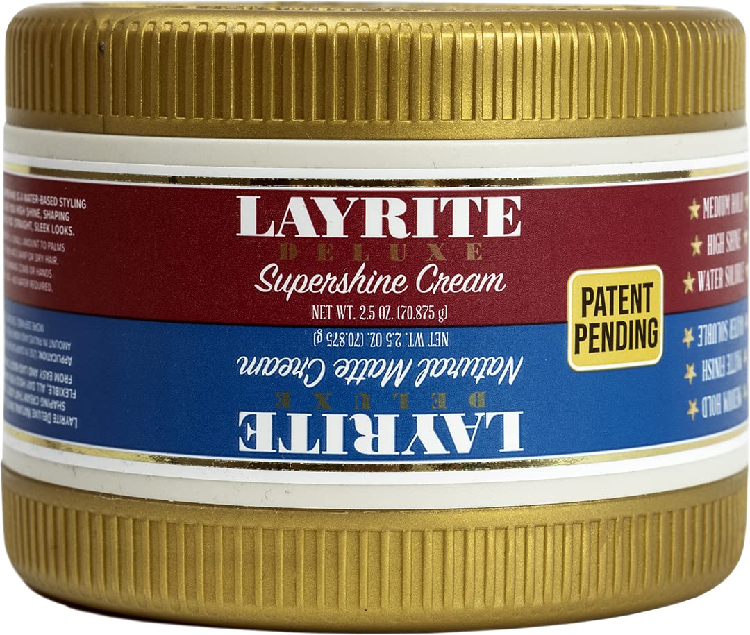 Layrite Deluxe Dual Chamber- Natural Matte & Supershine Cream