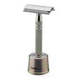 Feather All Stainless Steel Double Edge Safety Razor W/Stainless Steel Stand (AS-D2S)